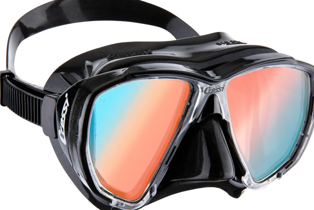 CRESSI-SUB Masques^Masque Cressi Big Eyes Noir/UV 380 Verres Bleu-orange