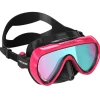 CRESSI-SUB Masque Cressi Honey Femme Noir / Fuschia UV 420 Bleu / Orange