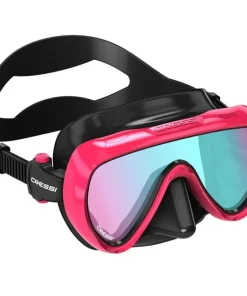 CRESSI-SUB Masque Cressi Honey Femme Noir / Fuschia UV 420 Bleu / Orange