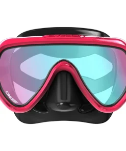 CRESSI-SUB Masque Cressi Honey Femme Noir / Fuschia UV 420 Bleu / Orange