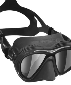 CRESSI-SUB Masque Cressi Quantum Anti buée Noir / Verre Ultra Vision Argent
