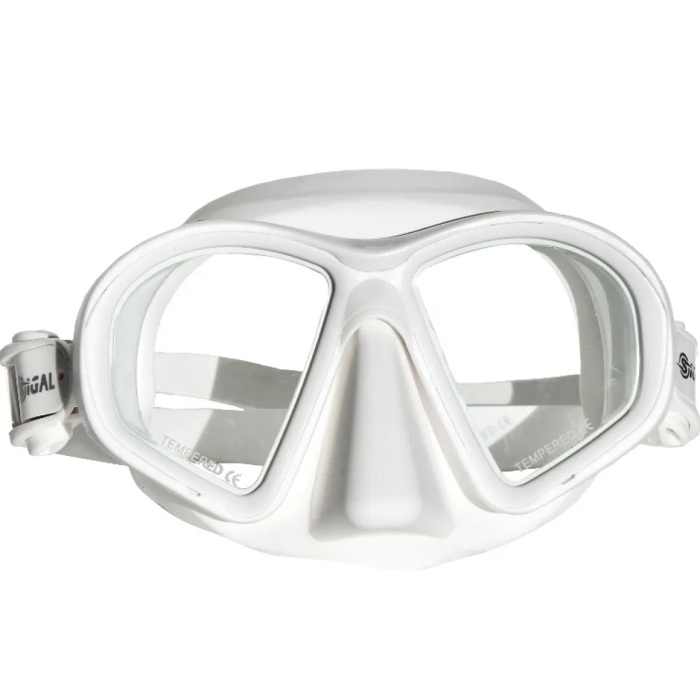 SIGALSUB Masque D'Apnée^Masque de chasse sous marine Mate White antireflet