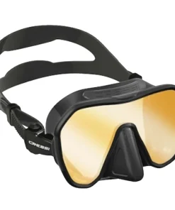 CRESSI-SUB Masque de plongée Cressi Z2 Noir / UV 380 verres Jaune-bleu