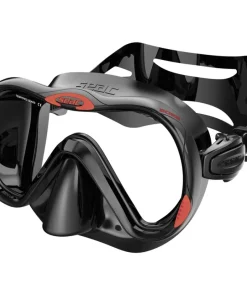 SEAC SUB Masque de plongée Boss Noir/Rouge