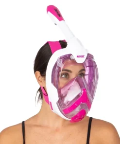 SEAC SUB Masque Facial snorkeling Magica Blanc-Rose Adulte S/M