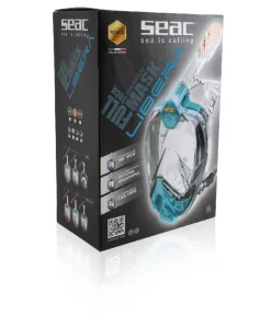 SEAC SUB Masque Facial Snorkeling^Masque Facial snorkeling Libera - Transparent/Vert - Taille L/XL