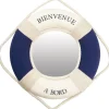 DéCOMARINE Quincaillerie^Miroir bouée "Bienvenue à bord" - Ø 30 cm