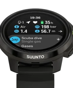 SUUNTO Ordinateur D'Apnée|Gestion D'Air^Montre Ordinateur de Plongée Ocean Pack All Black + Tank Pod & Case