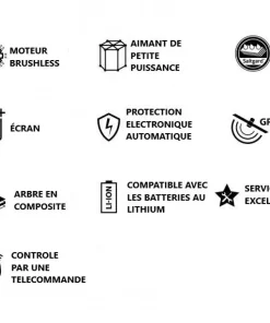 RHINO Moteur électrique BLX 65 BMR GPS