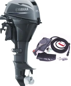 YAMAHA Moteur Bateau Arbre Court^Moteur thermique 15 CV commande à distance