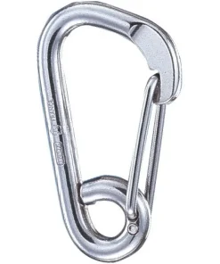 WICHARD Mousqueton pompier asymétrique à oeil - Diam: 6mm - Long: 60mm