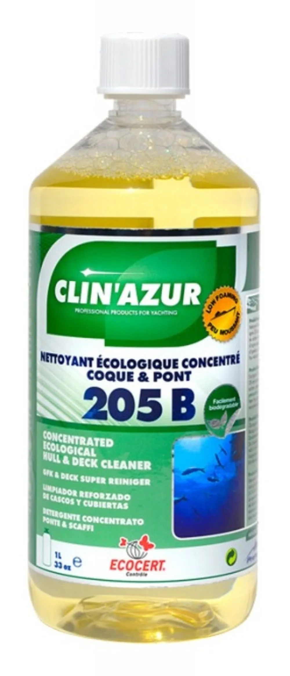 CLIN' AZUR Nettoyant Clin'Azur 205 B coques et ponts 5L