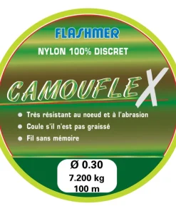 FLASHMER Fils De Pêche|Nylons / Tresses^Nylon Camouflex 1000 m