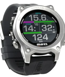MARES Ordinateur D'Apnée|Ordinateur Montre D'Apnée^Ordinateur de Plongée Sirius Silver