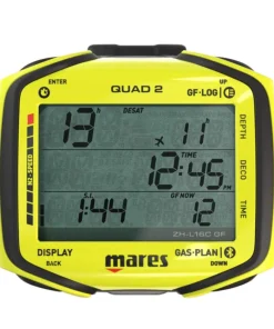 MARES Gestion D'Air^Ordinateur de Plongée Quad 2 Jaune