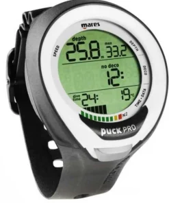 MARES Gestion D'Air|Ordinateur Montre D'Apnée^Ordinateur de Plongée Puck Pro + Noir/Blanc