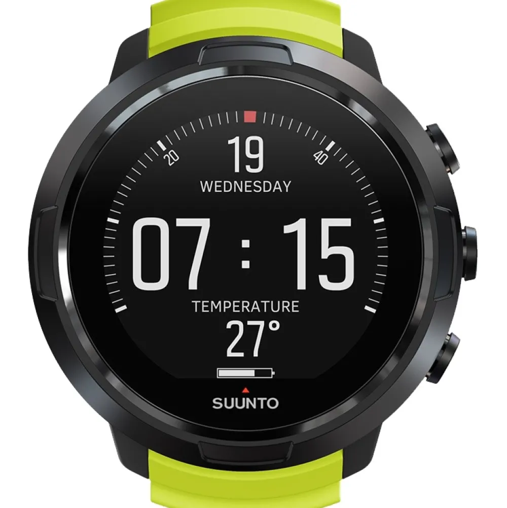 SUUNTO Ordinateur D'Apnée|Gestion D'Air^Ordinateur de Plongée D5 Black Lime