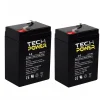 TECH POWER Bateaux Amorceurs Carpe|Bateau Amorceur^Pack de 2 Batteries 6 V Etanches Agm TP6-4 - bateaux amorceurs Anatec
