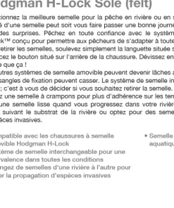 HODGMAN Paire de semelles H-Lock Feutre