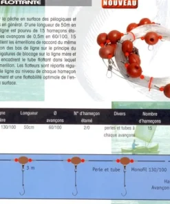 KERFIL Palangre de pêche flottant F50