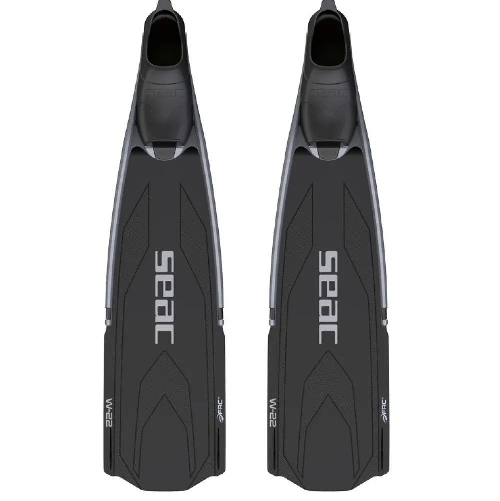 SEAC SUB Palmes chasse sous marine ou apnée W22 Noir