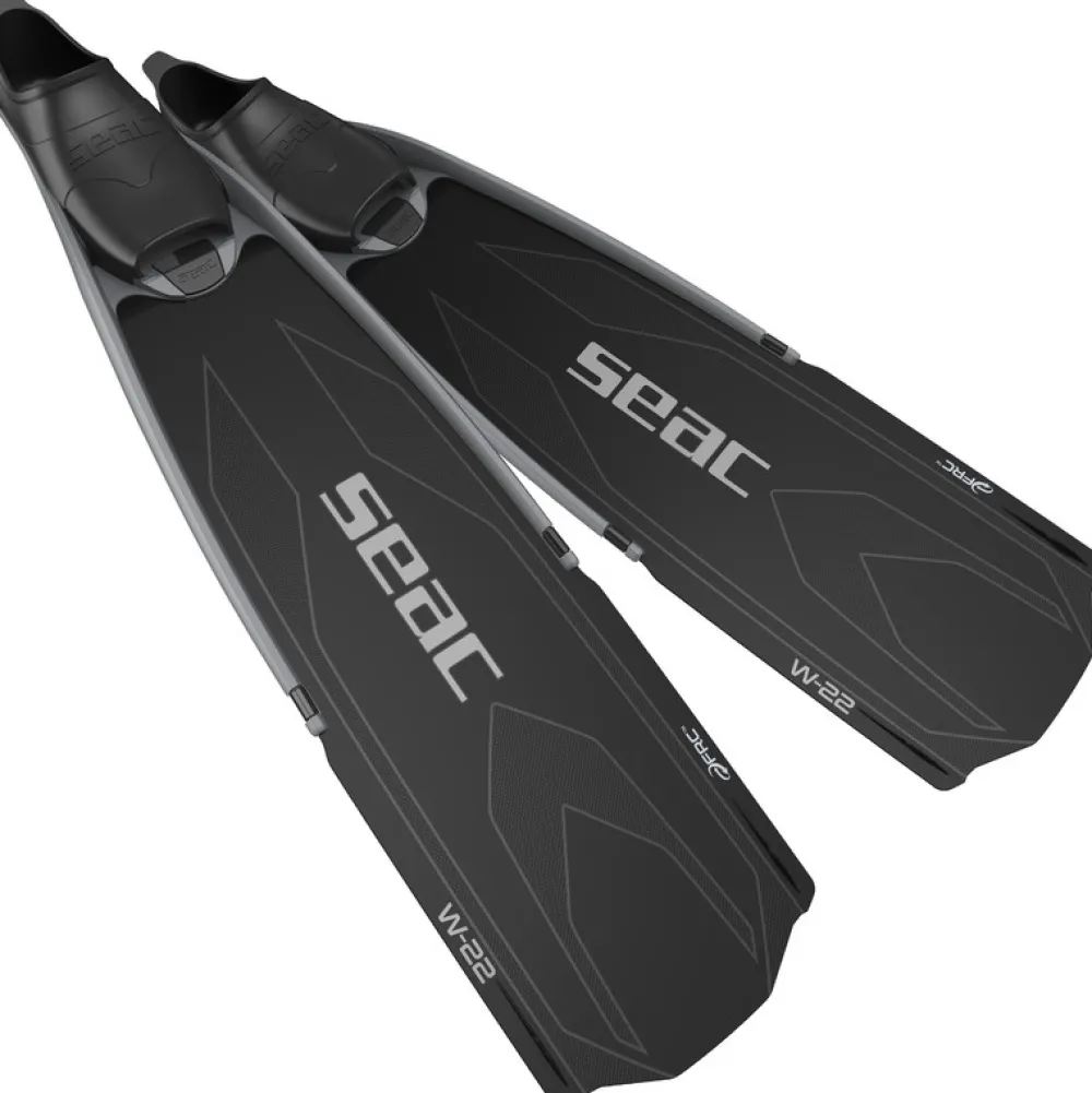SEAC SUB Palmes chasse sous marine ou apnée W22 Noir