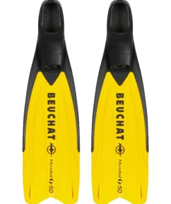 BEUCHAT Palmes de plongée Mundial One 50 Soft Flex - Jaune