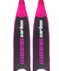 LEADERFINS Bi-Palme^Palmes 100% Carbone Pink