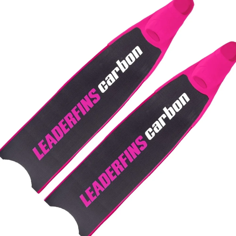 LEADERFINS Bi-Palme^Palmes 100% Carbone Pink