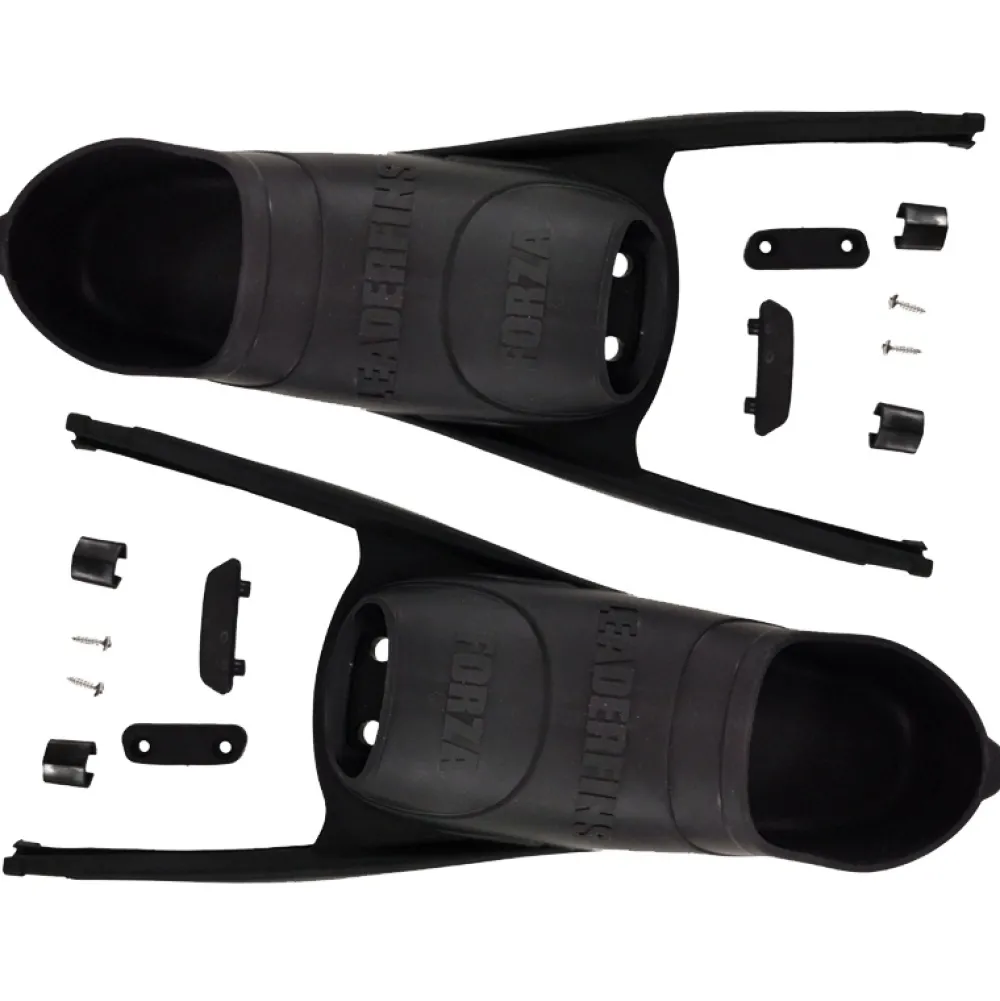 LEADERFINS Palmes Carbone Black & White