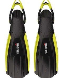 MARES Palmes Réglables^Palmes réglable Avanti Quattro 4X - Black-Black/Yellow Fluo