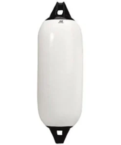 PLASTIMO Pare-Battage^Pare-battage blanc à embouts noirs 17X58 cm