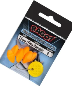 RAGOT Perles Flottantes Ovales Fluo Orange| Accessoires Pêche|Accessoires De Montage Surfcasting
