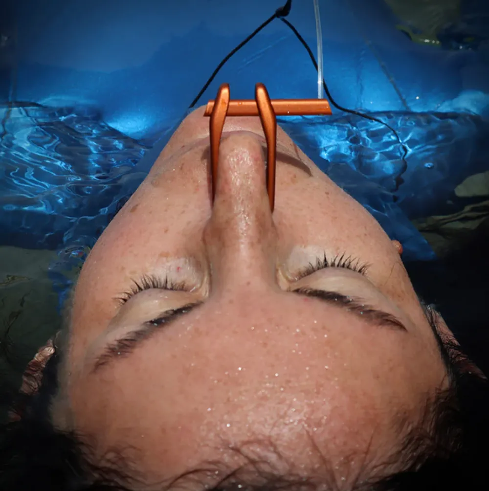OCTOPUS FREEDIVING Pince nez Aluminium Rose