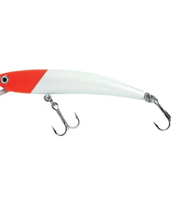 YO-ZURI Pin's Mer 9 cm RH-W5 Blanc Tête Rouge