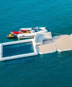 YACHTBEACH Plateforme Flottante Gonflable^Piscine flottante Classic Pool 4.10