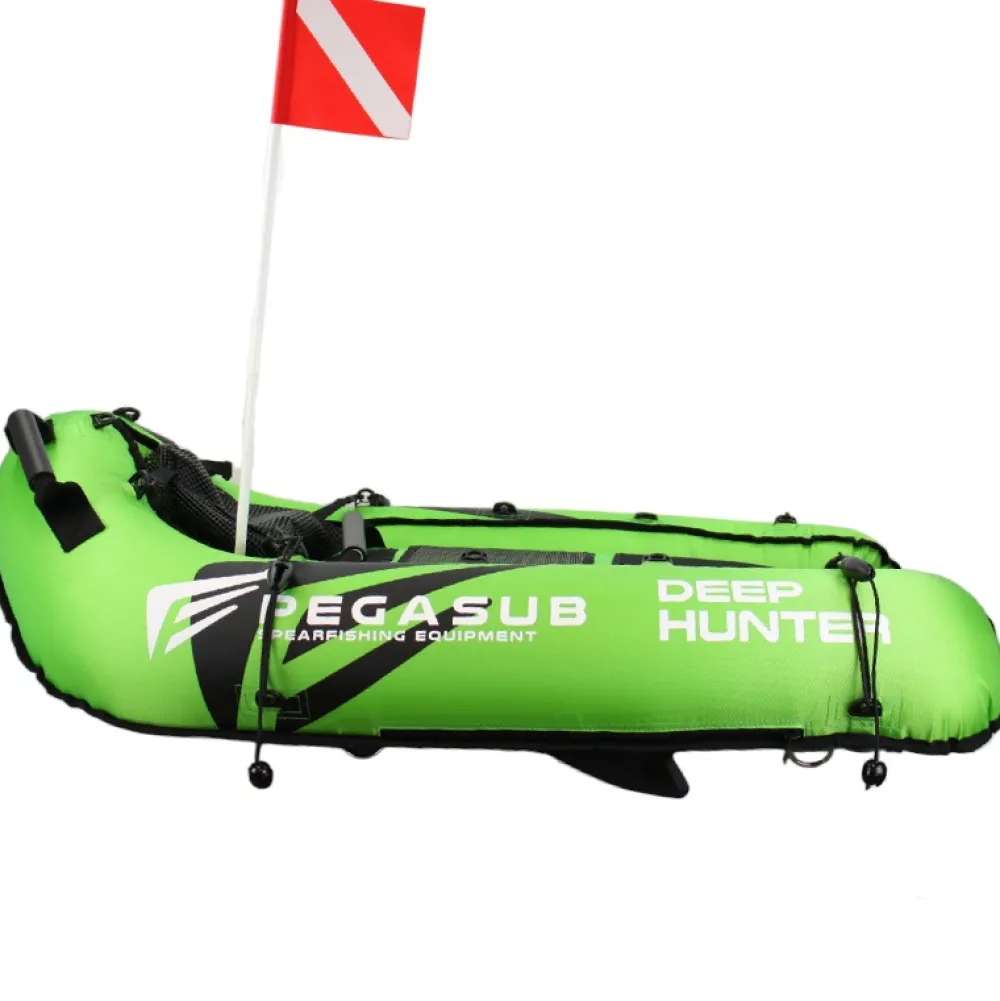 PEGASUB Planche De Chasse^Planche de chasse sous marine Deep Hunter - Green Acid