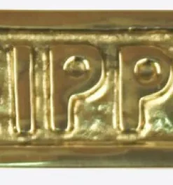 TOPOMARINE Plaque de porte laiton