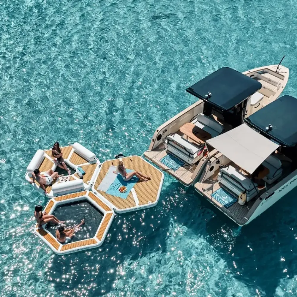 YACHTBEACH Plateforme gonflable bateau Party Zone 2.5
