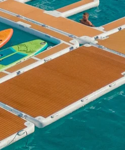 YACHTBEACH Plateforme Flottante Gonflable^Plateforme gonflable bateau 4.10 Premium Teak