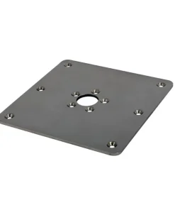 PIKE 'N BASS Platine basse inox carrée Pike'N Bass