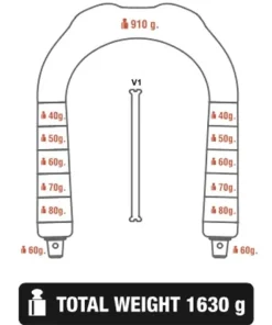 C4 Plombs De Cou Et Lestage^Plomb de cou D&D 1.6kg Blanc