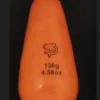 LEMER Plombs De Pêche / Bombettes / Buldos / Flotteurs|Plombs Carpe^Plombs Arlesey Plastifiés Orange Phospho 130 gr