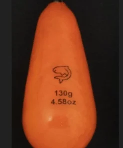 LEMER Plombs De Pêche / Bombettes / Buldos / Flotteurs|Plombs Carpe^Plombs Arlesey Plastifiés Orange Phospho 130 gr