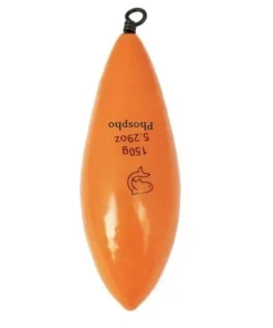 LEMER Plombs De Pêche / Bombettes / Buldos / Flotteurs|Plombs Carpe^Plombs Arlesey Plastifiés Orange Phospho 130 gr