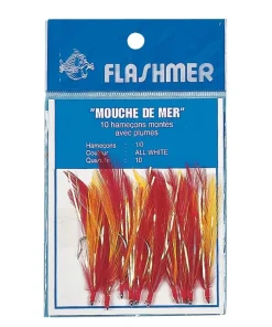 FLASHMER Pochette de 10 Mouches de Mer