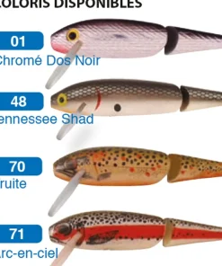 REBEL Poisson Nageur Jointed Minnow 4.7 cm