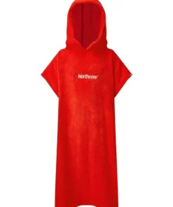 NORTHCORE Poncho de bain enfant Beach Basha Rouge