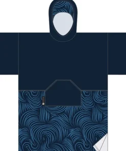 MADNESS Poncho / Après Session^Poncho de bain | Navy Swirl