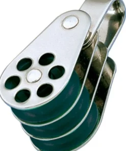 WICHARD Poulie inox triple anneau réa 24
